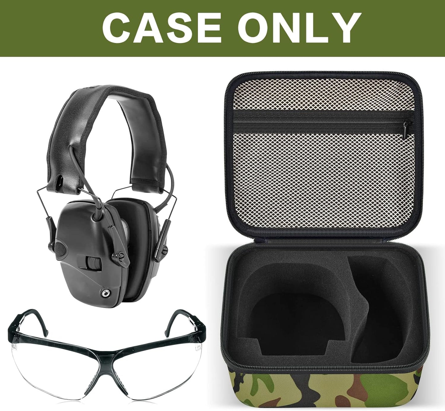 PAIYULE Case for Walker's Razor Slim Electronic Earmuffs/for Howard Leight Shooting Hunting Hearing Ear Protection