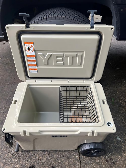 Cooler Basket for YETI Tundra Haul, Yeti Roadie 55 or 50, YETI Roadie 48, 60, Stays Chilled and Dry, Compatible with Other Accessories Cooler Locks, Dividers, Ice etc