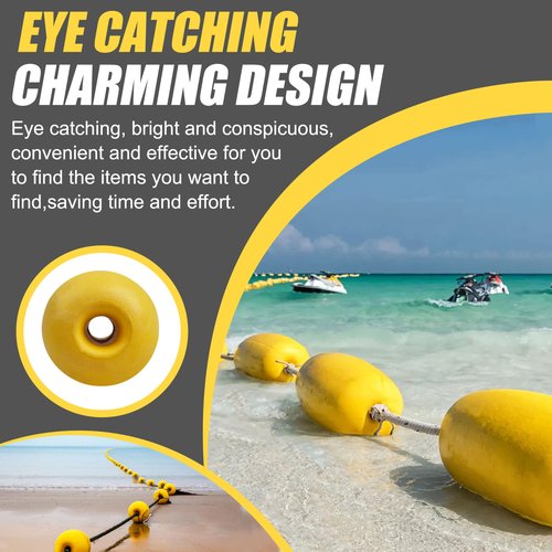 JOGFFDE Rope Floats Marine Buoys Floats Deep Water Fishing Marker Buoys Bulk Crab Trap Buoy Floats Marine Anchor Rope Float for Boats Swimming Kayak Crabbing Trail Dock Pool(TF17-4PCS)