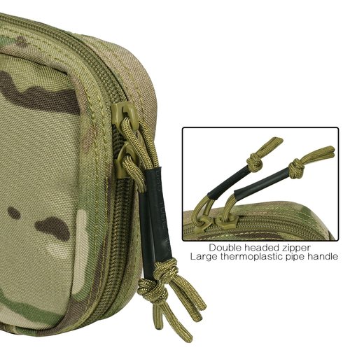 Lonloke Ifak Pouch-Rapid Deployment Tactical MOLLE Trauma Kit Pouches, Quick Release Tear-Off Medical First Aid Kit Organiser with Red Immediate Identify for Emergency Surviva Activities. (MC)