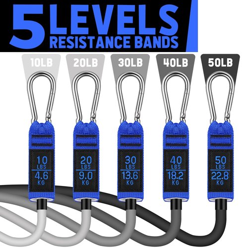 WALITO Exercise Bands Set for Butt, Resistance Bands with Handles, Booty Bands for Yoga, Pilates, Fort Rehab, Gym and Home Workout.