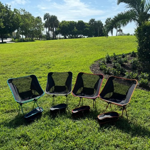 T CACHE Backpacking Chair - Lightweight & Collapsible Chair for Camping, Hiking & Travel - Small Folding Chair with Anti-Slip Feet - Compact & Durable Chairs for Outside, Easy Setup Anywhere