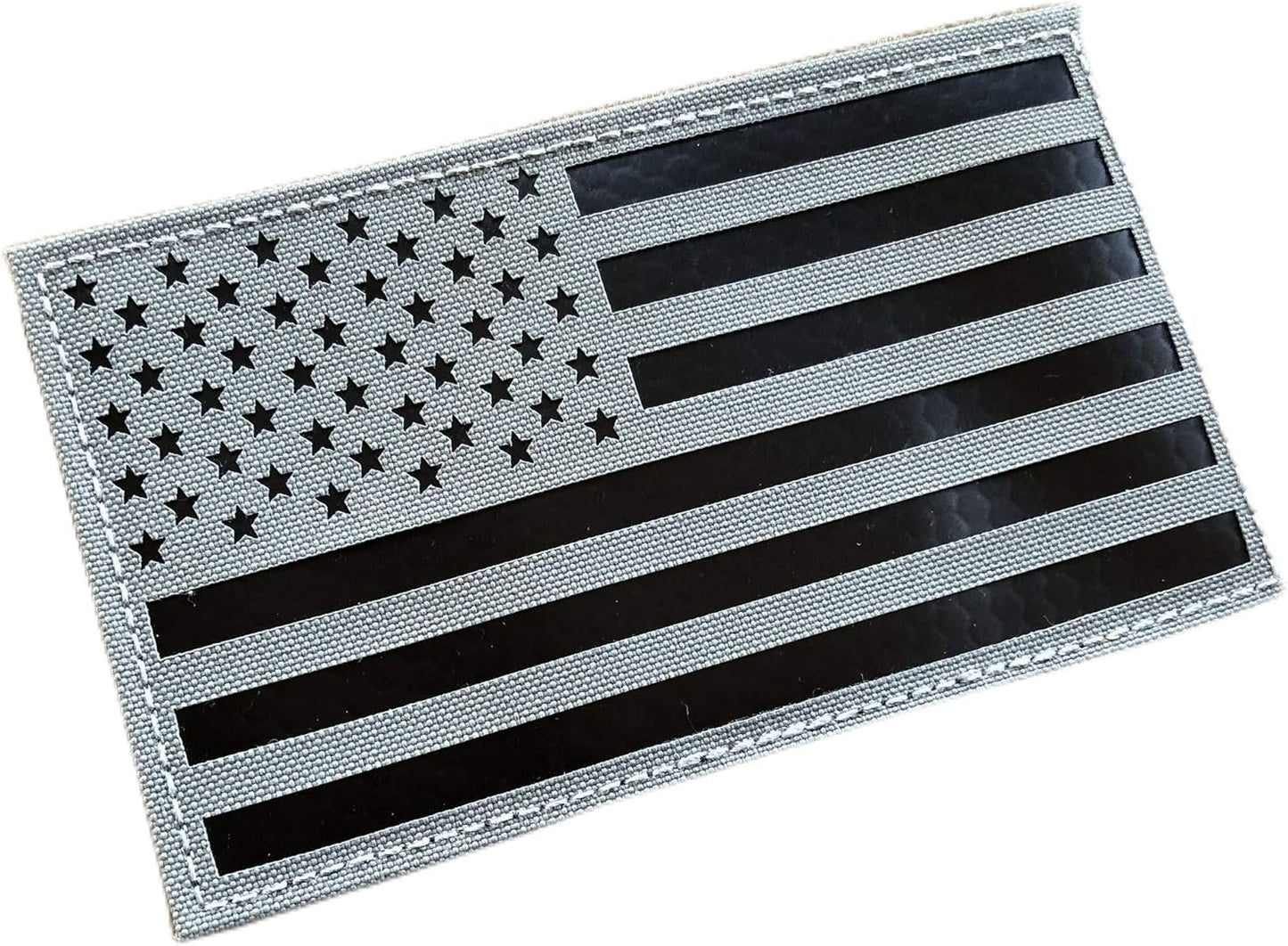 SUVIYA 5x3 inch Large Camo Infrared IR US USA American Flag Patch Tactical Vest Patch Hook-Fastener Backing (5" Width x 3" Height)