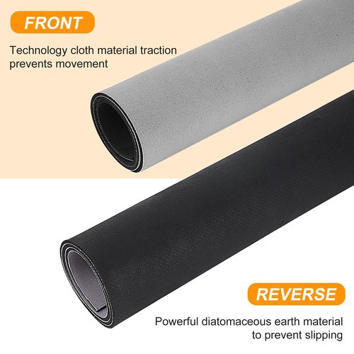 Ellipse Machine Non-Slip Mat, Apply to Under Desk Elliptical Peddler While Sitting, Perfect for Electric Seated Foot Pedal Exerciser, Enhanced Stability & Floor Protection (Black)