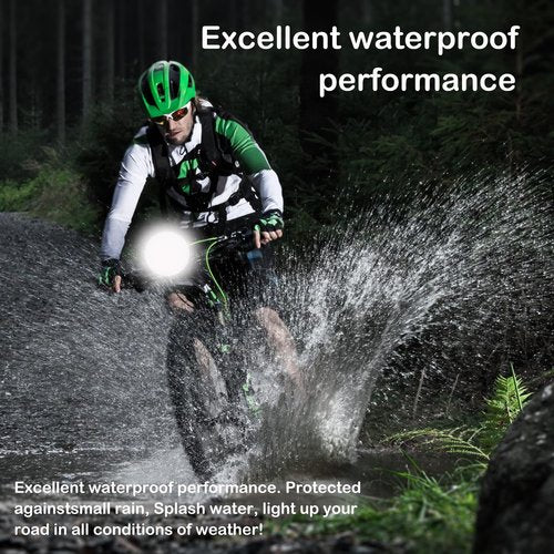 BCOVOL Bike Lights 6400 mAh USB C Rechargeable Bike Lights Set, Super Bright 3LED 3000LM Bicycle Light for Night Riding, Waterproof Bike Headlight and Tail Light Set Accessories for Road and MTB