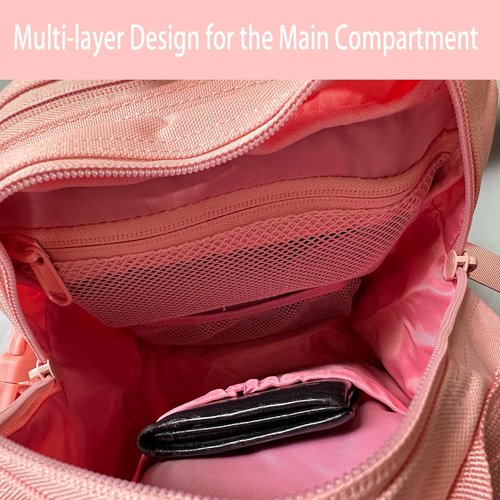 ONE WVW PIN Mini Tactical Backpack for Men and Women, 9L Small Molle Backpack for Woman Military Backpacks for Gym, Hiking, Daily, Travel, Camping (Black)