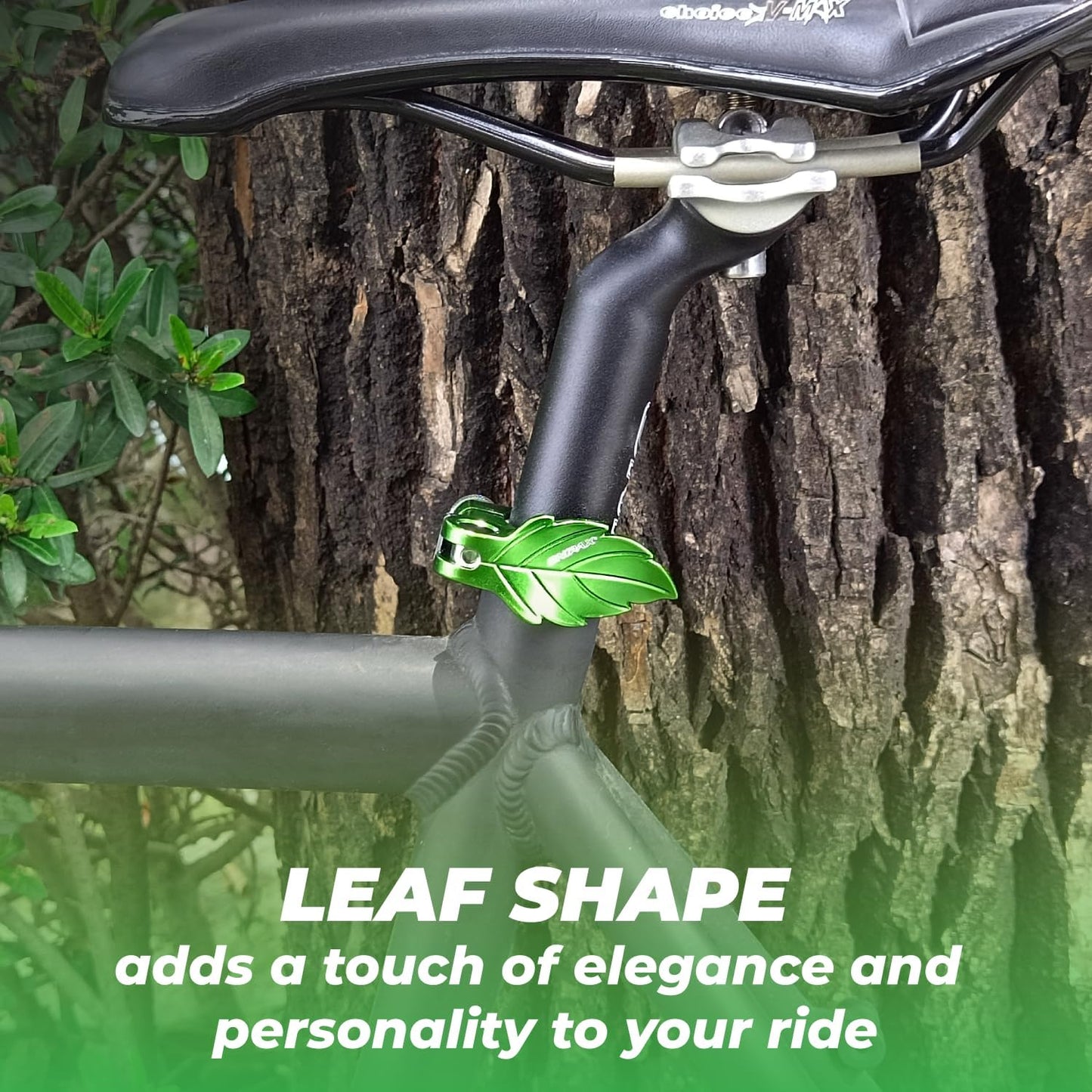 ONIPAX Bike Leaf Seatpost Quick Release Clamp Collar Aluminum Alloy 32mm/35mm
