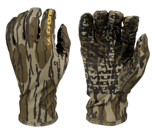 Muddy Outdoors Men's TRX Lightweight Gloves Mossy Oak Bottomland Large