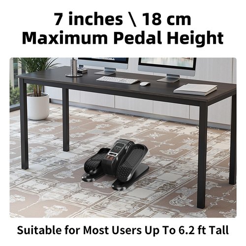 Under Desk Elliptical Exercise Machine with Remote & 12 Speeds, Electric Fitness Equipment While Sitting for Elderly Ellipse as seen on TV for Seniors Mini Office Home Workout Stepper