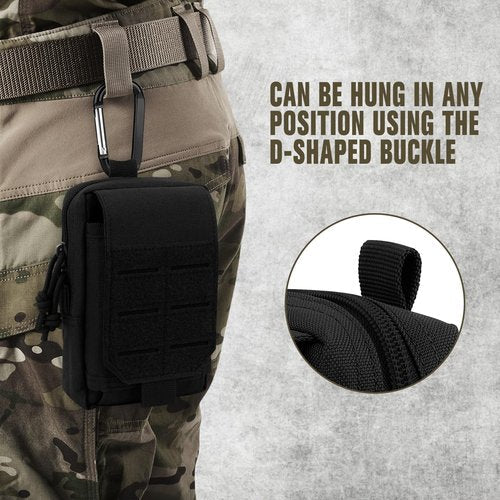 ZZY Tactical Molle EDC Pouch,Cellphone Pouch Holder Waist Bags Small Utility Pouch Belt Bags, Tactical Molle Pouch Military Waist Bag for Outdoor Sports, Travel, Hunting, and Fishing