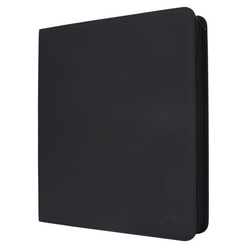 Rayvol 2000 Trading Card Binder, 16 Pocket D-Ring Card Binder Fit 2016 Cards - Large Card Collection Binder with Double-Sided Black Pages for TCG
