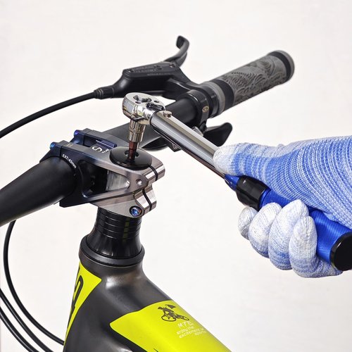 Fisope 1/4-Inch Drive Click Torque Wrench, 22pcs Bike Torque Wrench Set 2-24Nm, Dual-Direction Adjustable 72 Tooth Click Torque Wrench Set for Bicycle Maintenance