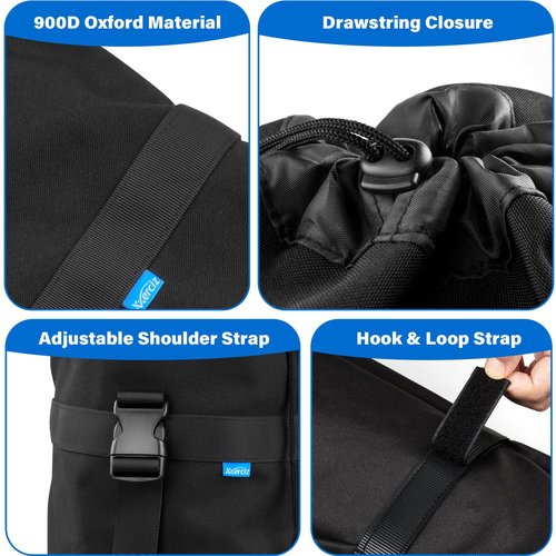 Xxerciz Camping Chair Replacement Bag Compatible with Marchway Portable Folding Chair, Chair Carry Bag with Shoulder Strap, Protective Chair Bag for Travel Outdoor Camping Sports (Chair Not Included)