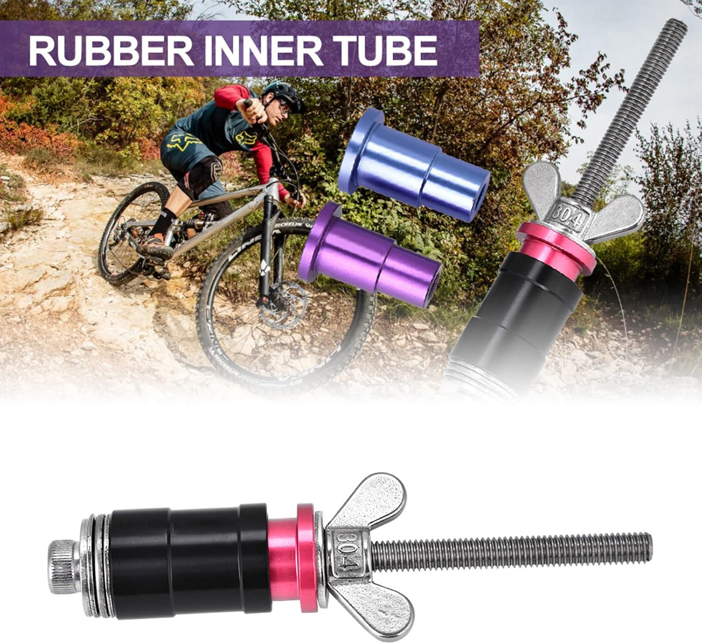 Tbest Cycle Chain Crank Extract Rear Shock Bushing Tool Shock Eyelet Bushing Removing Removal Install Tool for Rockshox Fusion DU Shock Bushing Tool rockshox Rear Shock Bearing