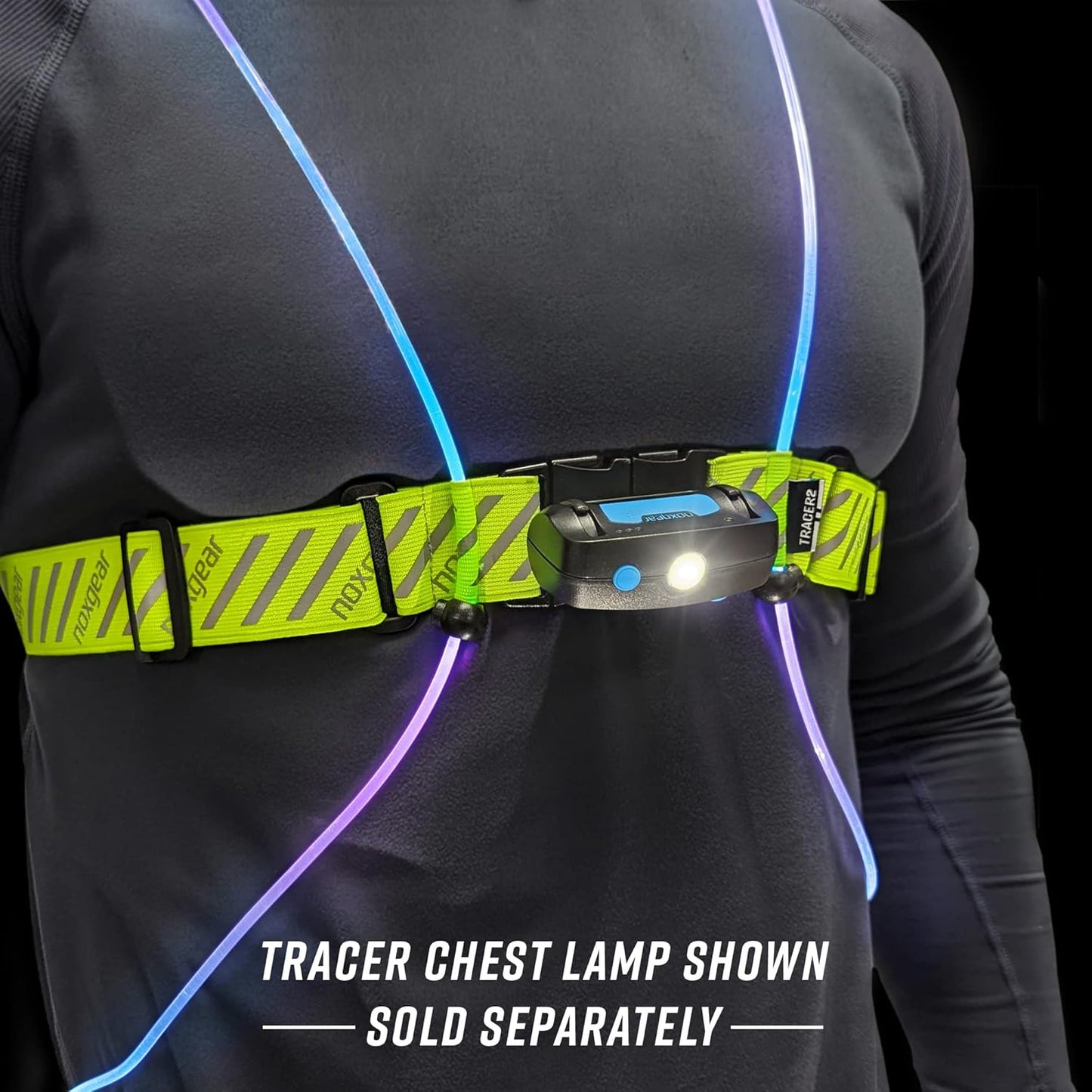Tracer2 Reflective Running & Cycling Vest - Multicolor Illuminated, Rechargeable, Waterproof