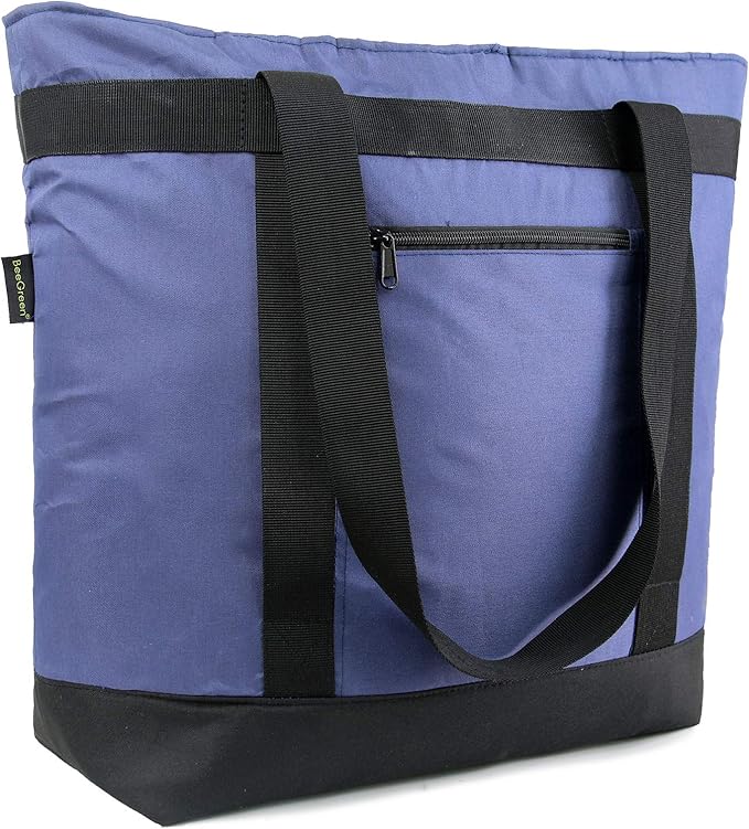 BeeGreen Insulated Cooler Bag Leakproof Freezer Shopping Tote for Groceries Thermal Food Delivery Bag