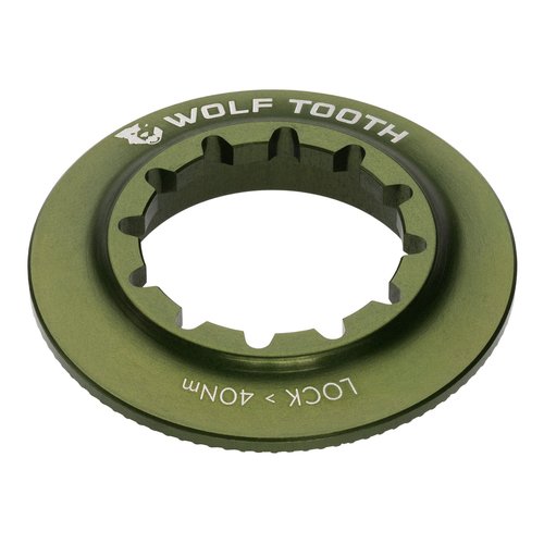 Wolf Tooth Centerlock Rotor Lockring - Internal Spline Raw Silver