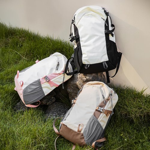 Outplea 20L Small Waterproof Hiking Backpack Daypack with Chest Strap for Men Women, Lightweight Travel Backpack with Padded Straps for Airplane, Khaki