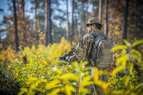 Helikon-Tex Raccoon Mk2 Backpack Rhodesian Camo, Patrol Line