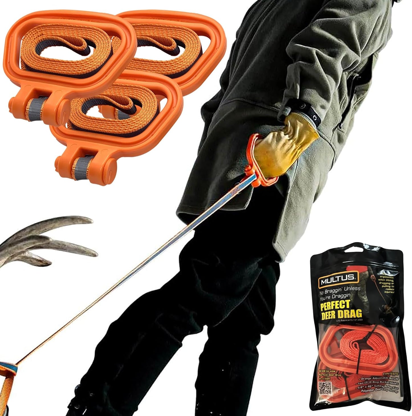 MULTUS Perfect Deer Drag Rope - Unique Hunting Gifts for Men - Essential Hunting Gear and Accessories - Deer Pull Strap