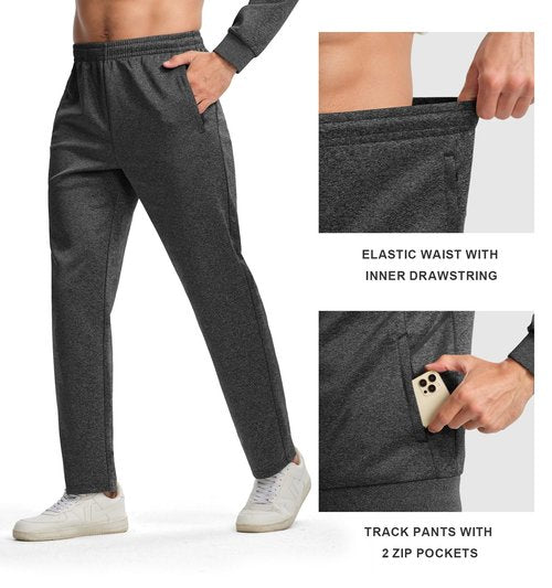 Gopune Men's Tracksuit 2 Pieces Set Hoodie Sweatsuits Full Zip Athletic Jogging Suits Long Sleeve Casual Sports Outfits,Deep Grey,2XL