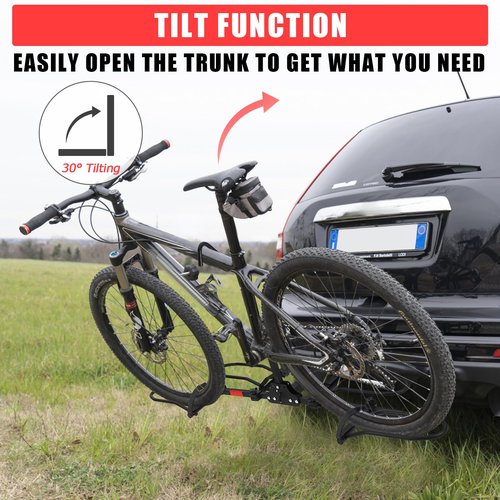 E Bike Racks for Tow Hitch 2 Bike,Heavy Duty Car Bike Racks for 2 Inch Receiver,Bike Carrier for Car SUV RV Truck,Foldable Bicycle Carrier Platform,Bicycle Transportation,180 lbs Capacity