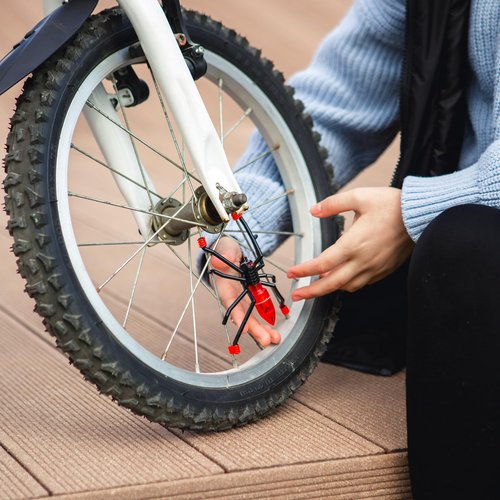 Spider Bike Wheel Spoke Lights – Cool LED Bicycle Decorations for Kids – Fun & Safety Accessories for Night Riding – Waterproof Motion-Activated Spider Lights (1-Pack)