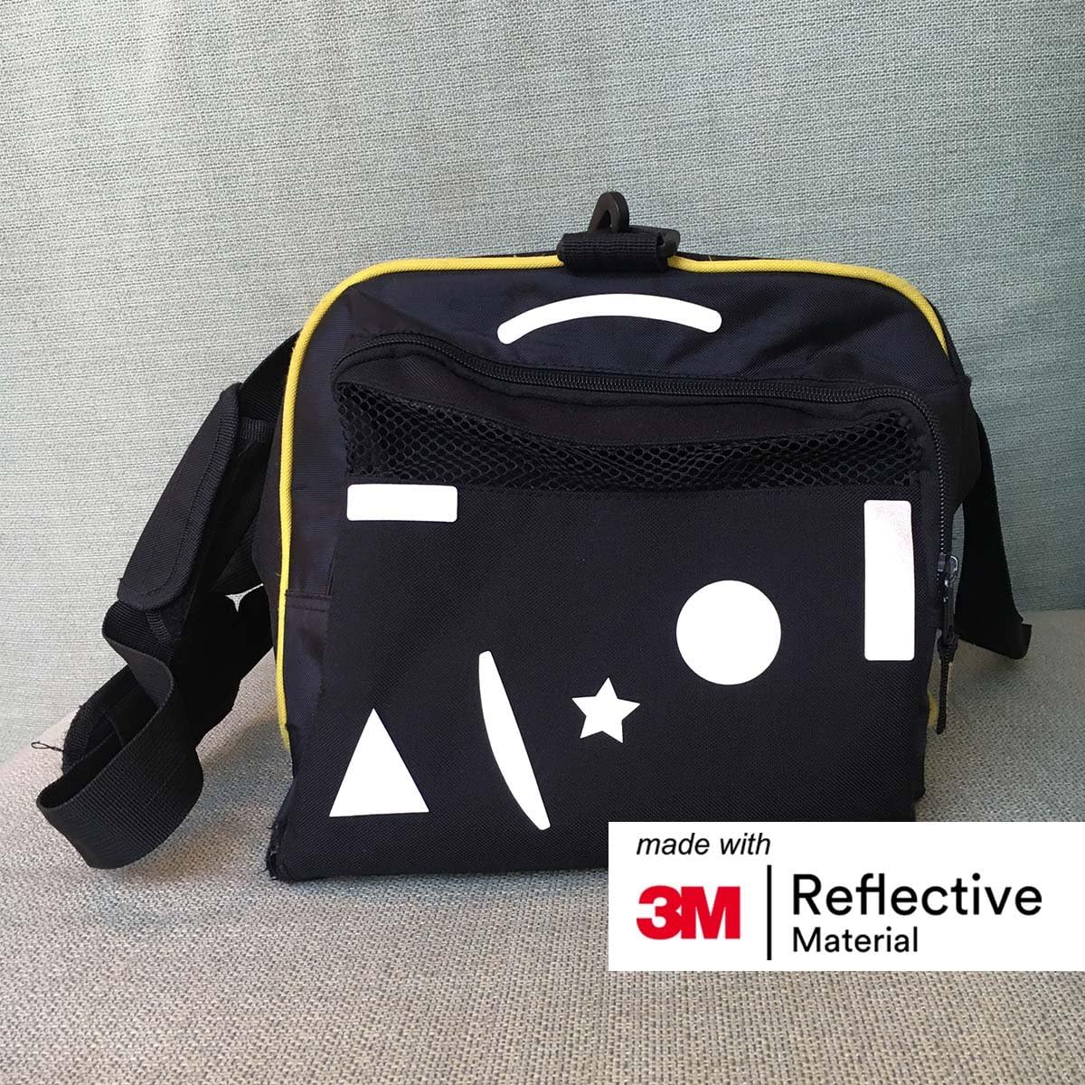 Salzmann 3M Reflective Stickers - Soft Stickers for Backpacks, Bikes, Helmets, prams, etc. - Made with 3M Reflective Material