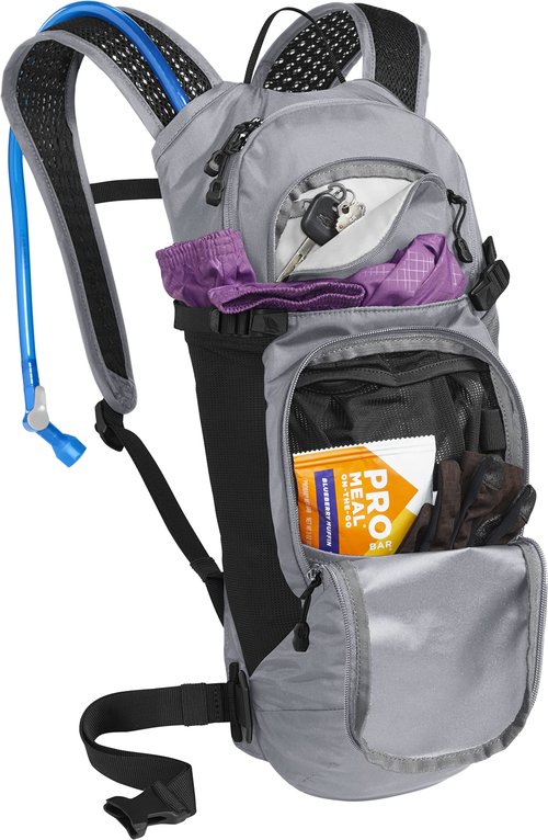CamelBak Lobo 9 Bike Hydration Backpack Gunmetal/Lime, 70oz