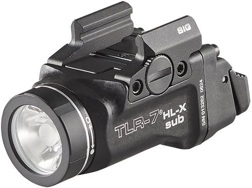 Streamlight 69504 TLR-7 HL-X sub USB 1000-Lumen Rechargeable Rail-Mounted Weapon Light Designed Exclusively for Sig Sauer P365/X/XL NOT P365 XMACRO, Includes Mounting Kit with Keys, Black