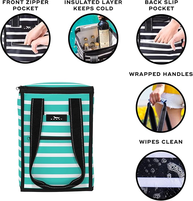 SCOUT Pleasure Chest - Soft, Lightweight, Insulated Cooler, Fits 5 Wine Bottles, Cooler for Beach, Pool, Boat, and Picnics