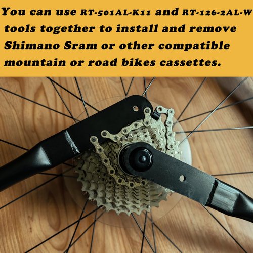 ROTATE TOOLS Bike Bicycle Tools RT-126-2AL-W Freewheel Turner - Cassette Remover - MTB Road Bike 8 9 10 11 Speed