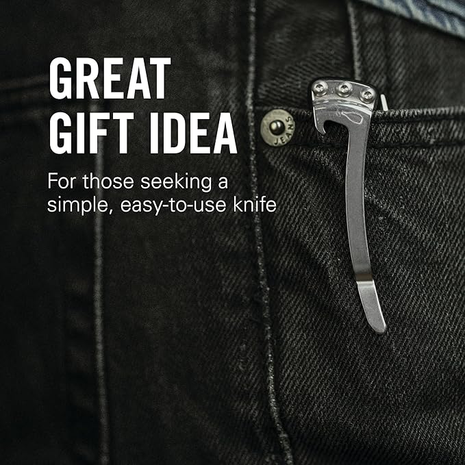 LEATHERMAN, Skeletool KB Pocketknife with Straight Edge, Stainless Steel Blade and Bottle Opener, Onyx