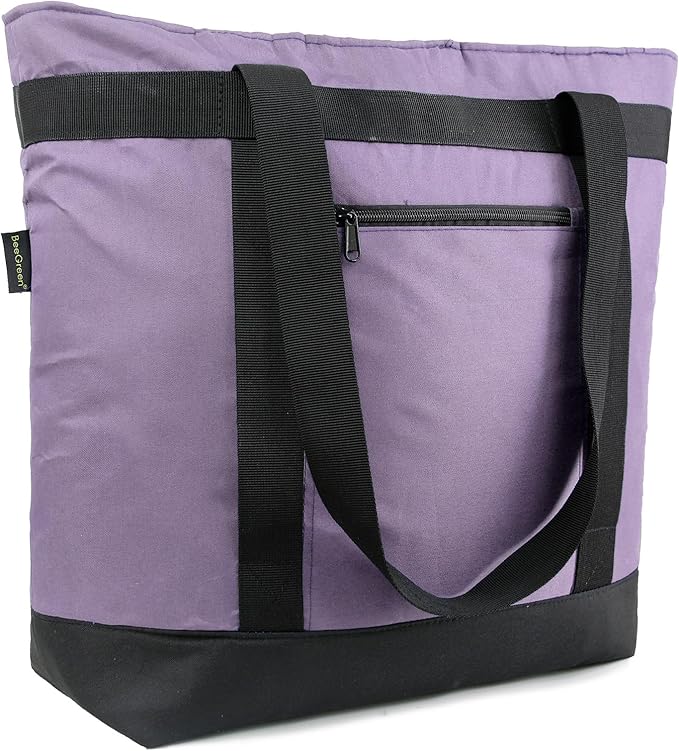 BeeGreen Insulated Cooler Bag Leakproof Freezer Shopping Tote for Groceries Thermal Food Delivery Bag