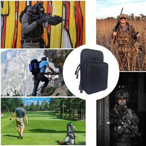 Rangefinder Pouch for Golf & Hunting – Water-Resistant Outdoor Case for Rangefinder, Golf Balls, Phone – Tactical Storage with Clip
