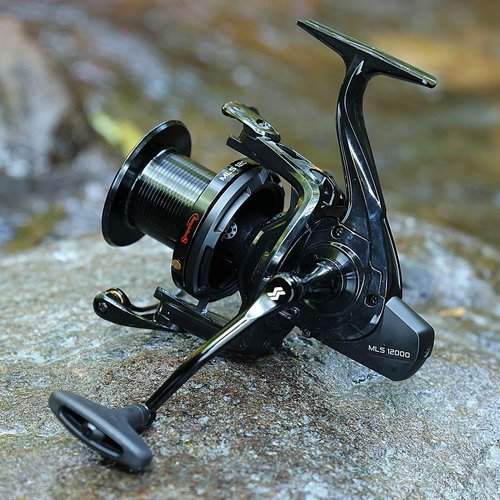 Sougayilang Saltwater Spinning Reel – Up to 38LBs Max Drag Big Game Fishing Reel, Graphite Frame Surf Fishing Reels, 4.6:1 Gear Ratio Heavy Long Casting Inshore Offshore Saltwater Reel-MLS12000