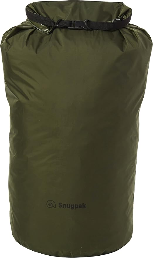Snugpak Dri-Sak, Waterproof Storage Bag with Roll and Clip Seal, Large, Olive