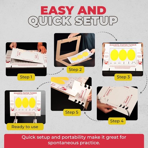 DIY Paper Tuning Archery Kit with 12 Paper Sheets- Portable & Reusable Archery Paper Tuner w/Stand for Hunting Seasons Hunter Accessaries