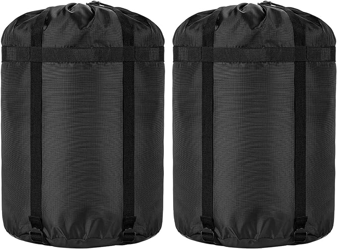 Compression Stuff Sack, 24L/36L/46L Sleeping Bags Storage Stuff Sack Organizer Waterproof Camping Hiking Backpacking Bag for Travel - Great Sleeping Bags Clothes Camping
