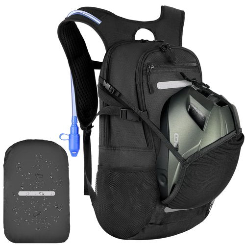 Zavothy Hydration Backpack with 3L Water Bladder Small Hiking Water Backpack Lightweight Hydration Pack Insulated Daypack for Hiking Cycling Running Climbing Camping Black