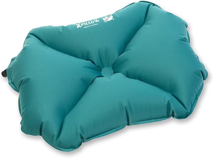 Klymit Pillow X Travel Pillow, Lightweight Inflatable Hybrid Airplane, Backpacking, Hammock, and Camping Pillow