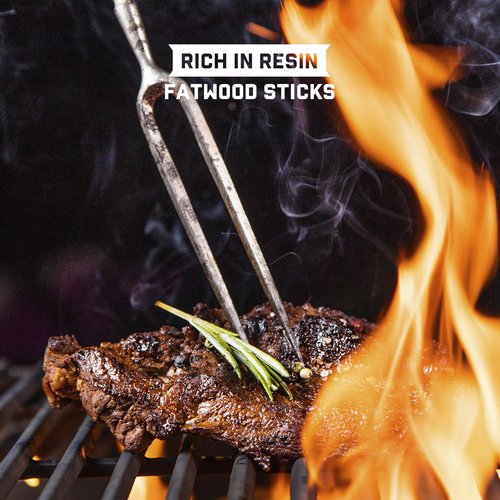 SMOKYFUN 10 lbs Fatwood Fire Starter Sticks - Essential Fire Starters for Camping, Wood Stoves, Fireplaces, and Bonfires | Easy Campfire Starting with 2 Sticks | 10 lb Box