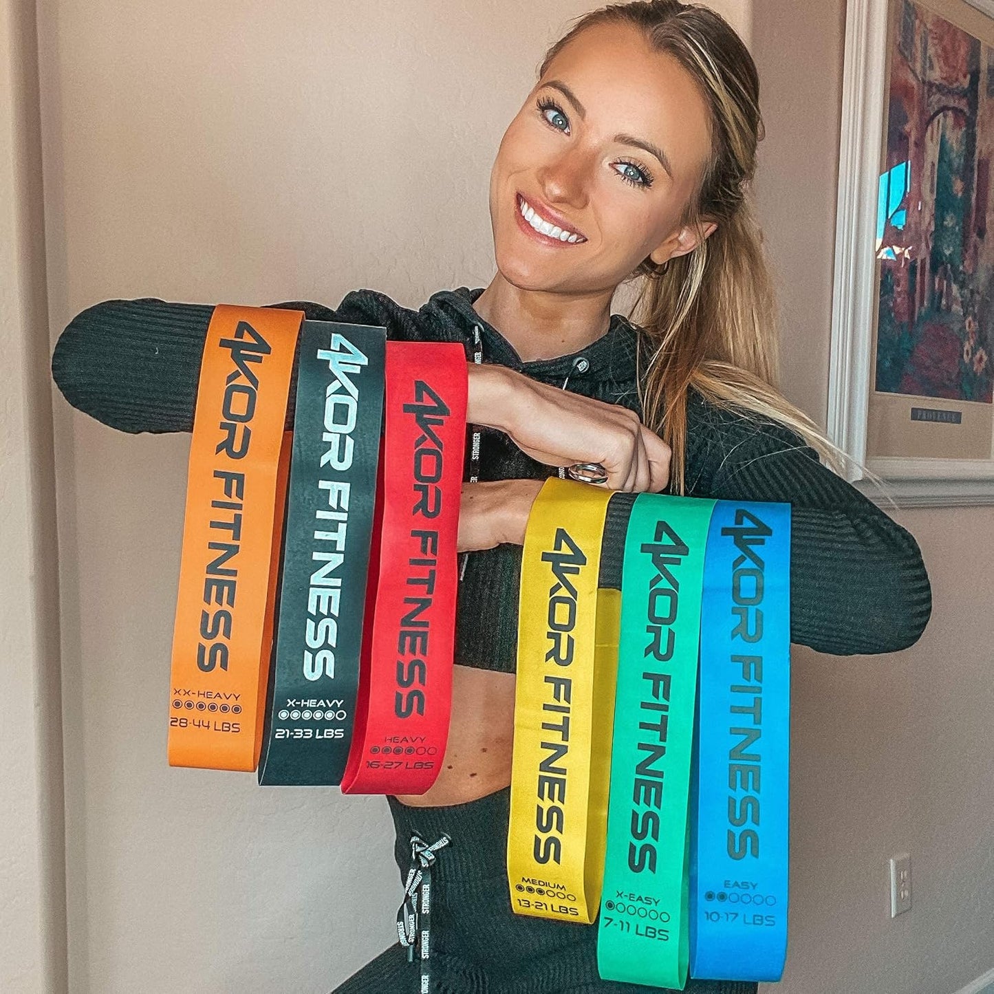 Resistance Loop Band Set, Perfect for Crossfit, Yoga, Physical Therapy, and Booty Building