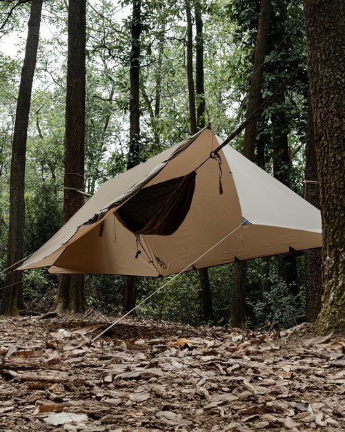 OneTigris Proteus Camping Tarp, Versatile Waterproof Lightweight Tarp Shelter with Doors, Extra Large 20.1ft x 9.2ft, Ideal for Camping, Hiking, Backpacking, Tent, Bushcraft