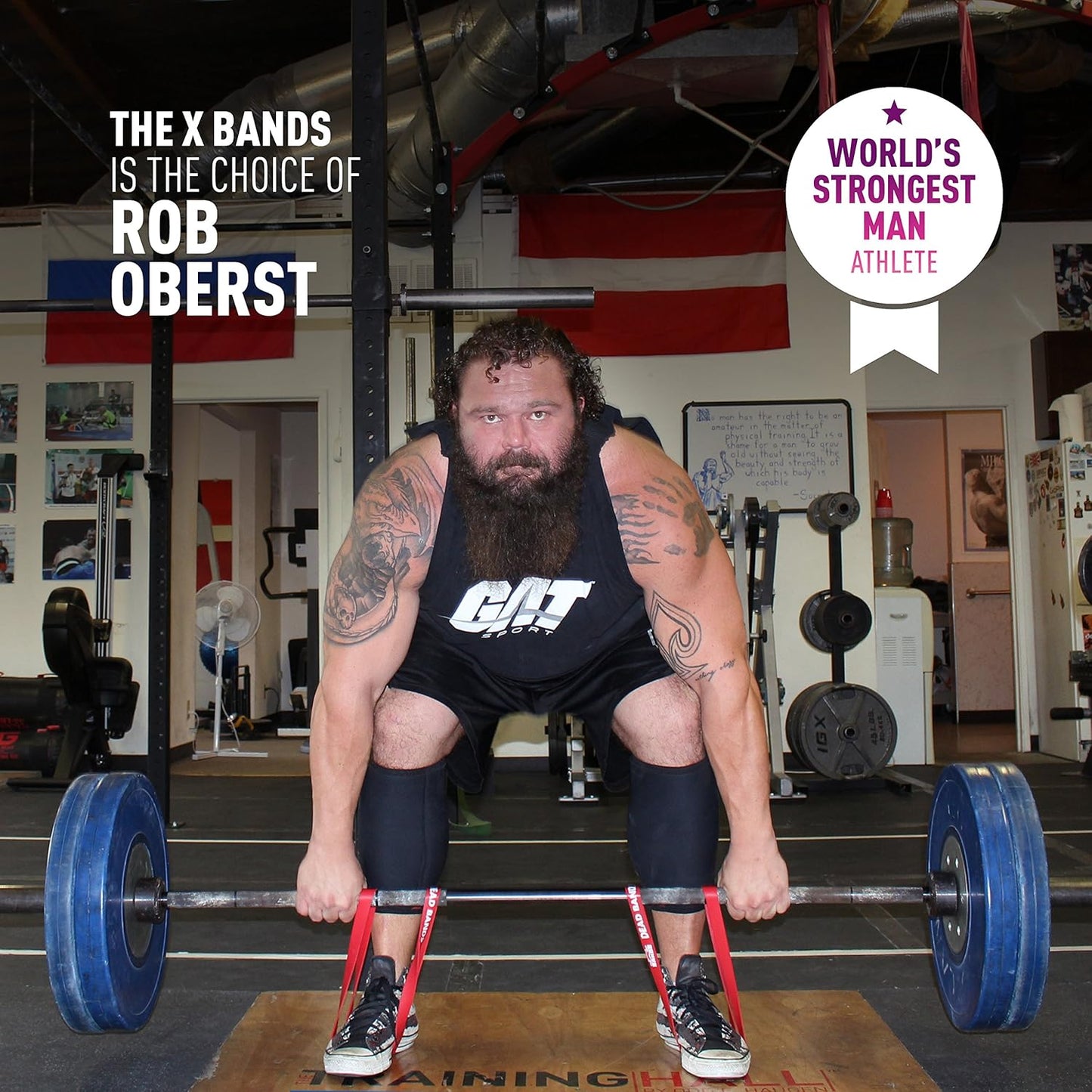 The X Bands Dead Bands Premium Weightlifting Resistance Loop Band for Weight Lifting Exercise - Heavy Duty Rubber Loops for Deadlift, Powerlifting, Strength Workout - 150/250 lbs Sets