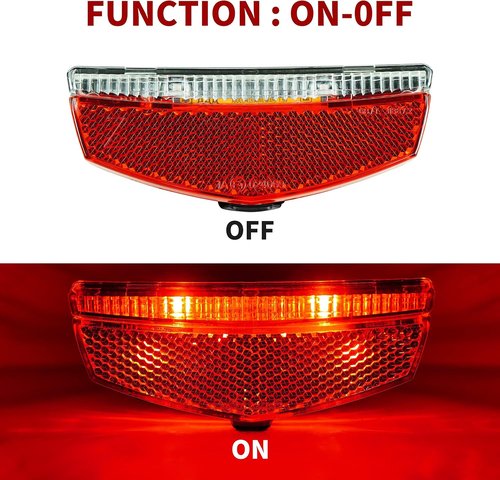 BV Bike Lights for Night Riding LED Bike Tail Light - Bicycle Light Battery-Powered/Rechargeable - Rear Bike Light Weather Resistant - Visible Up to 1500ft Bicycle Tail Light LED Bike Light