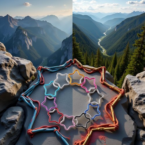 2pc Silver Star Shaped Climbing Buckle Aluminum Alloy Heavy Duty Keyring Hook for Camping Fishing Hiking Traveling Spring Loaded,Carabiner Accessory and Keychain Outdoor Carabiners Accessories