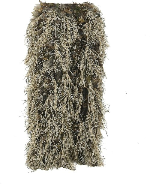 AUSCAMOTEK Ghillie Suit for Hunting Dry Grass Brown Ideal for Hunting in Winter and Autumn