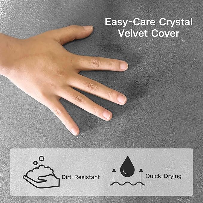 Tri-Fold Memory Foam Mattress, 4 inch Twin Folding Mattress with Washable Covers, Reversible Design, Foldable Mattress Topper for Travel&Guests 75" x 38" x 4"