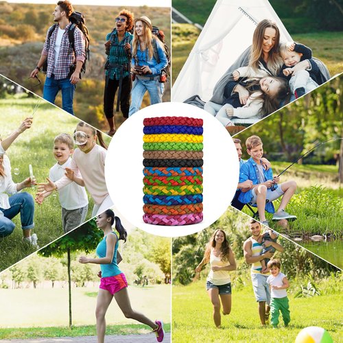 BuggyBands Mosquito Repellent Bracelets, DEET-Free, Individually Wrapped PU Leather Insect & Bug Repellent Wrist Bands (Pack of 24)